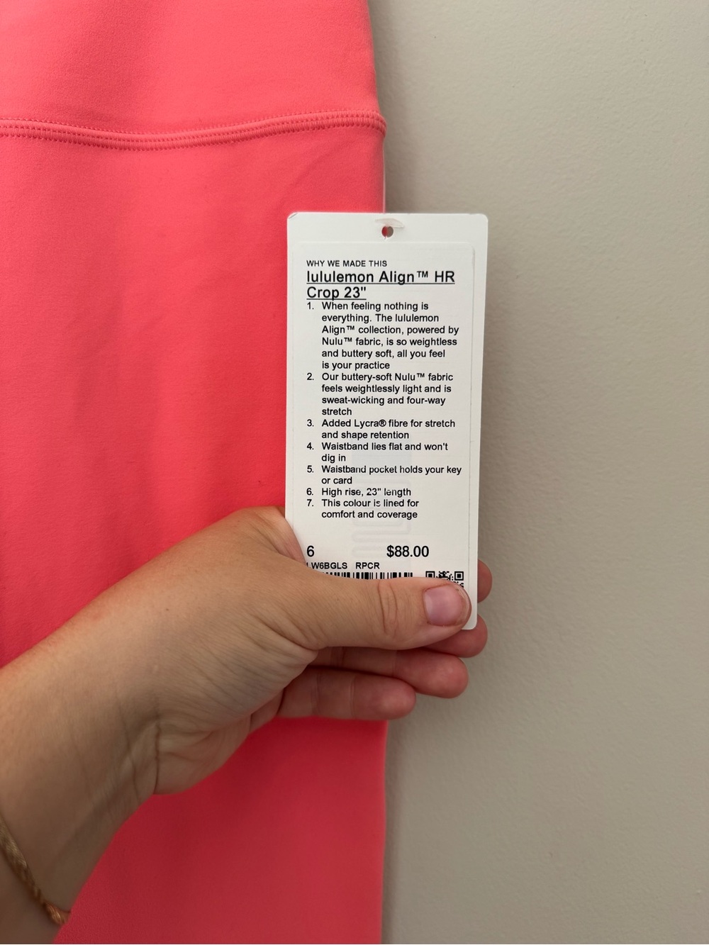 Lululemon Align Legging - Raspberry Cream - Picture 2 of 3
